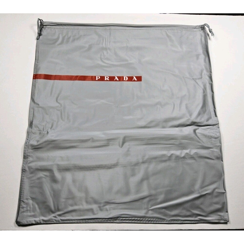 Prada PVC Drawstring Waterproof Dustbag 18x16 Shoes Purse Handbag Cover